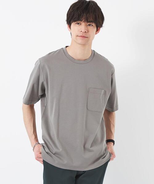 green label relaxing（グリーンレーベルリラクシング）の「ポンチ クルーネック カットソー（Tシャツ/カットソー・メンズ・ライム/ネイビー/グレー/ホワイト・XL/XXL/S/M/L）」の14枚目の写真