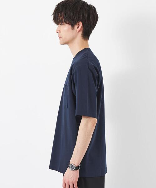 green label relaxing（グリーンレーベルリラクシング）の「ポンチ クルーネック カットソー（Tシャツ/カットソー・メンズ・ライム/ネイビー/グレー/ホワイト・XL/XXL/S/M/L）」の12枚目の写真