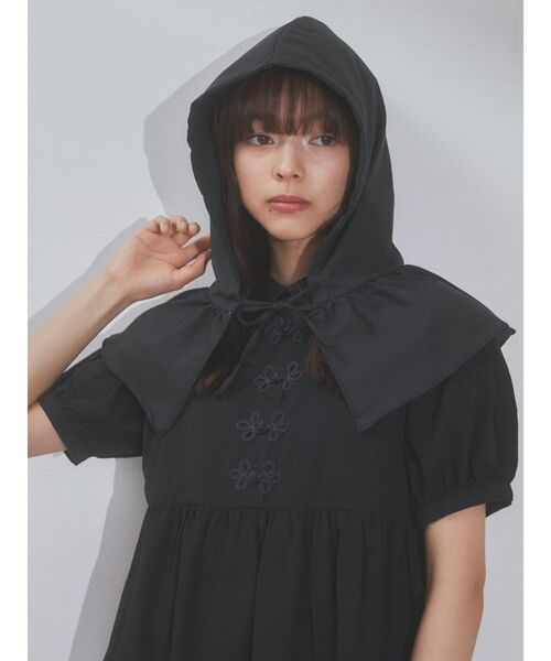 merry jenny（メリージェニー）の「ギャザーフリルフード（ハット・レディース・ブラック/オフホワイト/ブルー・FREE）」の18枚目の写真