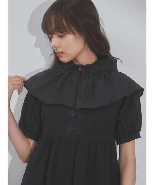 merry jenny（メリージェニー）の「ギャザーフリルフード（ハット・レディース・ブラック/オフホワイト/ブルー・FREE）」の19枚目の写真