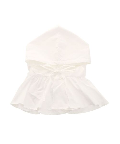 merry jenny（メリージェニー）の「ギャザーフリルフード（ハット・レディース・ブラック/オフホワイト/ブルー・FREE）」の2枚目の写真