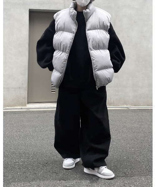 YACA（ヤーカ）の「down vest/ダウンベスト（ダウンベスト・レディース・グレー・FREE）」の4枚目の写真