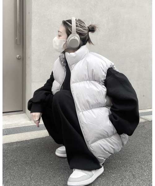 YACA（ヤーカ）の「down vest/ダウンベスト（ダウンベスト・レディース・グレー・FREE）」の8枚目の写真