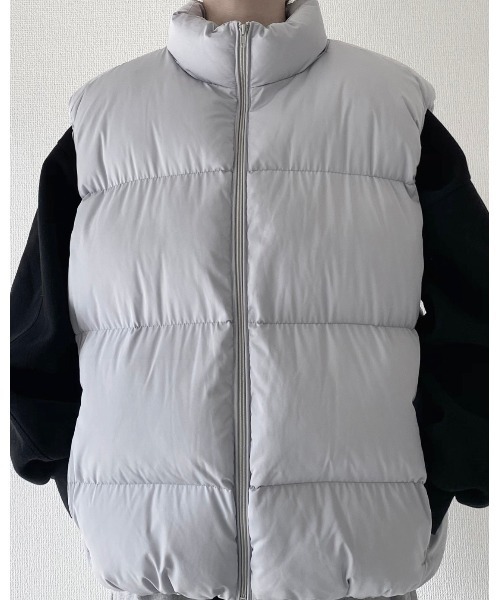 YACA（ヤーカ）の「down vest/ダウンベスト（ダウンベスト・レディース・グレー・FREE）」の6枚目の写真