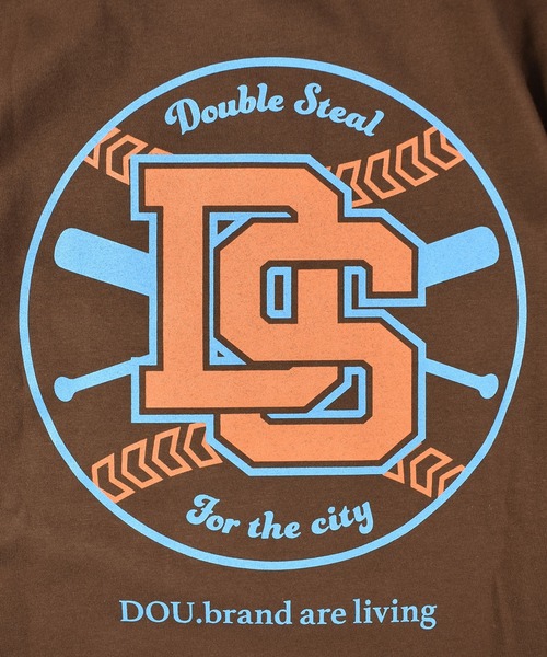 DOUBLE STEAL（ダブルスティール）の「ベースボールロゴ Tシャツ（Tシャツ/カットソー・メンズ・アッシュグレー/ブラック/ブラウン/ホワイト・LARGE/X-LARGE/MEDIUM/XX-LARGE）」の11枚目の写真