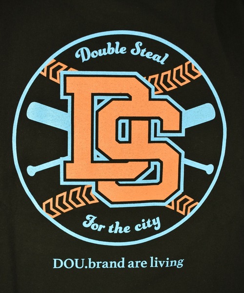 DOUBLE STEAL（ダブルスティール）の「ベースボールロゴ Tシャツ（Tシャツ/カットソー・メンズ・アッシュグレー/ブラック/ブラウン/ホワイト・LARGE/X-LARGE/MEDIUM/XX-LARGE）」の15枚目の写真