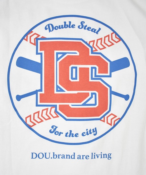 DOUBLE STEAL（ダブルスティール）の「ベースボールロゴ Tシャツ（Tシャツ/カットソー・メンズ・アッシュグレー/ブラック/ブラウン/ホワイト・LARGE/X-LARGE/MEDIUM/XX-LARGE）」の19枚目の写真
