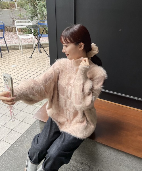 muguet（ミュゲ）の「high neck sheer blouse（シャツ/ブラウス・レディース・ベビーピンク/アイボリー/ピンク・FREE）」の17枚目の写真