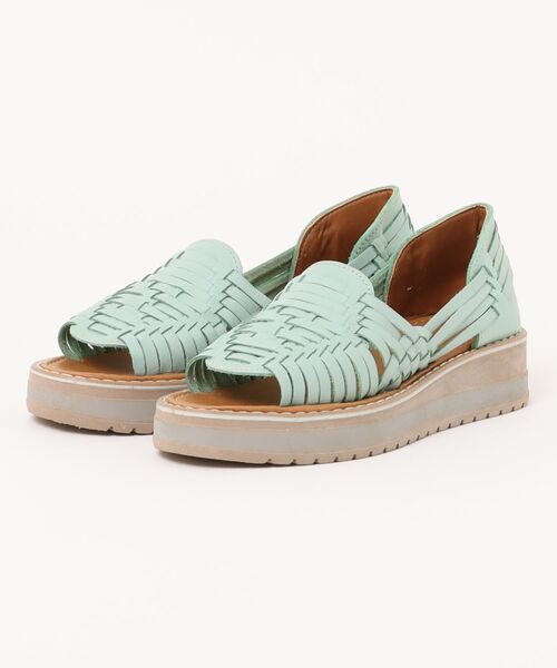 セール】WOVEN (ウーヴン) / メキシコ製 レザー メッシュ 厚底