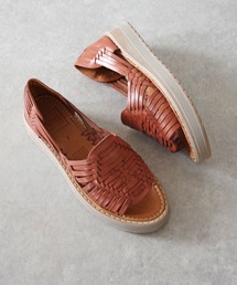 WOVEN | WOVEN (ウーヴン) / メキシコ製 レザー メッシュ 厚底サンダル JAZMIN(サンダル)