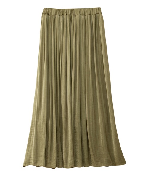 alotta（アロッタ）の「サテン素材ギャザーフレアースカート（スカート・レディース・ブラック/パープル/アイボリー/ミント/ラベンダー/オレンジ/ピンク/オリーブ・LARGE/MEDIUM/X-LARGE/XX-LARGE）」の13枚目の写真