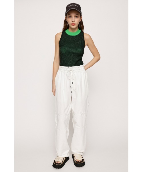 トップス BACK OPEN LACE UP KNIT TOP BACK OPEN LACE UP KNIT TOP