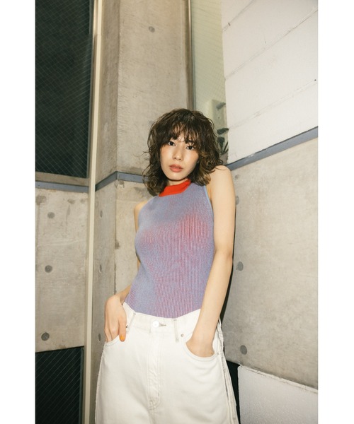 BACKS☆ニット logo emb over size cable v knit – BUNNY APARTMENT
