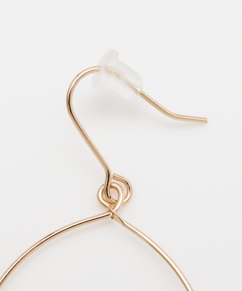 Kahiko（カヒコ）の「【Kahiko】プルメリアフープピアス（ピアス（両耳用）・レディース・ターコイズブルー/ホワイト・FREE）」の3枚目の写真