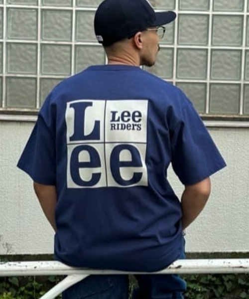 Lee(リー)の「【Lee】バックスクエアロゴTEE(Tシャツ/カットソー・メンズ・ネイビー・L/XL/M)」の1枚目の写真