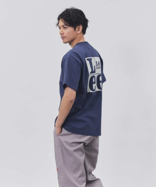 Lee(リー)の「【Lee】バックスクエアロゴTEE(Tシャツ/カットソー・メンズ・ネイビー・L/XL/M)」の16枚目の写真