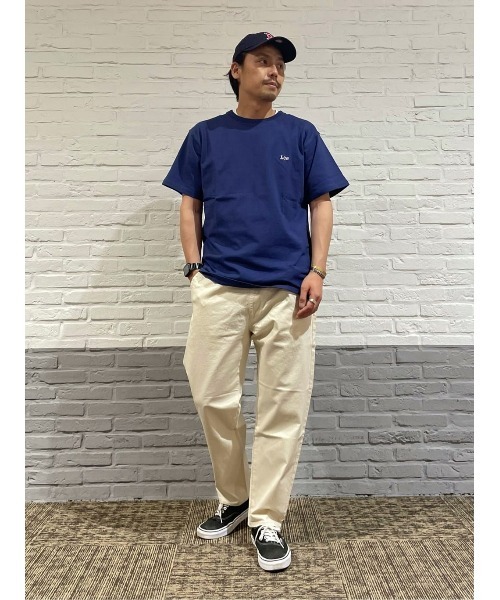 Lee(リー)の「【Lee】バックスクエアロゴTEE(Tシャツ/カットソー・メンズ・ネイビー・L/XL/M)」の11枚目の写真