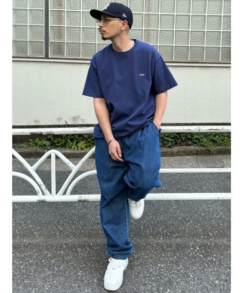 Lee(リー)の「【Lee】バックスクエアロゴTEE(Tシャツ/カットソー・メンズ・ネイビー・L/XL/M)」の9枚目の写真