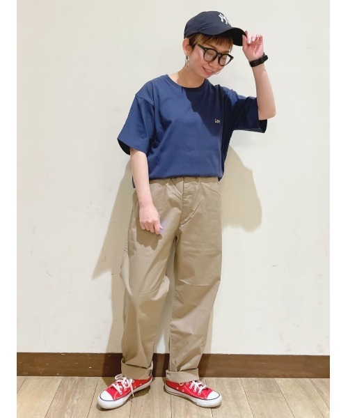 Lee(リー)の「【Lee】バックスクエアロゴTEE(Tシャツ/カットソー・メンズ・ネイビー・L/XL/M)」の18枚目の写真
