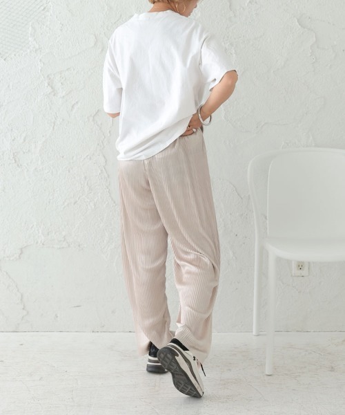 DONOBAN（ドノバン）の「【pufe】プリーツパンツ（その他パンツ・レディース・チャコール/ラベンダー/ライム/グレイッシュベージュ/ブラック・F）」の20枚目の写真