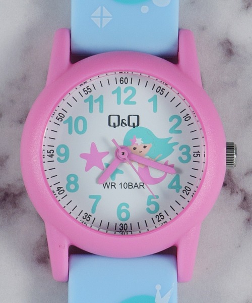 Q&Q(キューアンドキュー)の「【60】【ITN】【Q&Q】シンプル KIDS アナログウォッチ(アナログ腕時計・キッズ・ピンク/ライトピンク/ホワイト/ホワイト系その他/グリーン/パープル・FREE)」の6枚目の写真