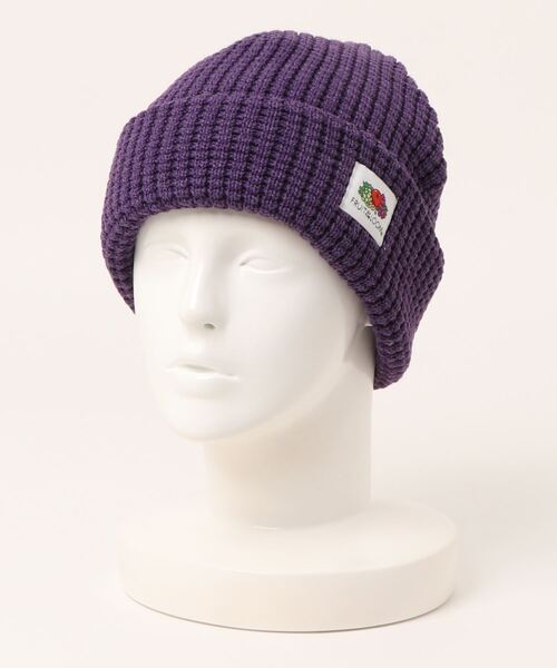 FRUIT OF THE LOOM(フルーツオブザルーム)の「ワッフルビーニー(ニットキャップ/ビーニー・メンズ・ブラック/オレンジ/パープル/オフホワイト・FREE)」の21枚目の写真