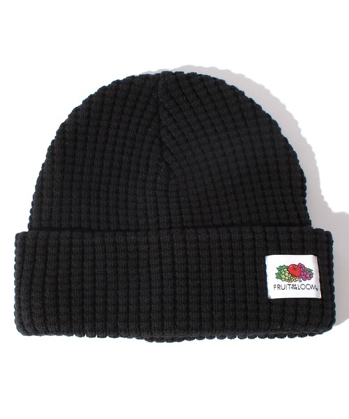 FRUIT OF THE LOOM(フルーツオブザルーム)の「ワッフルビーニー(ニットキャップ/ビーニー・メンズ・ブラック/オレンジ/パープル/オフホワイト・FREE)」の12枚目の写真