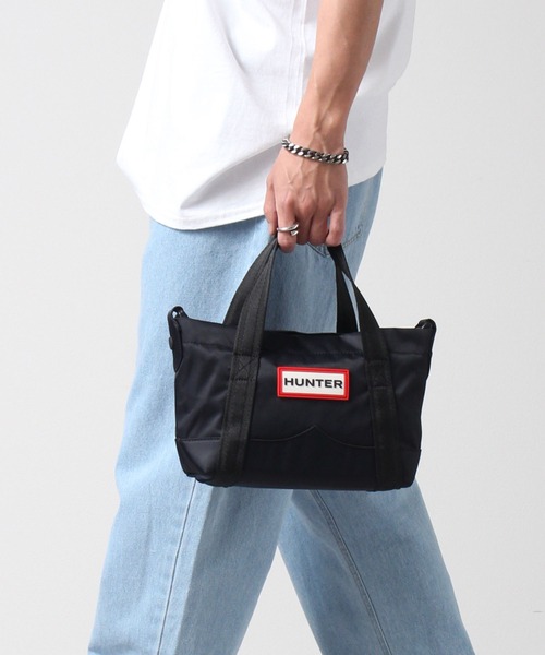 HUNTER(ハンター)の「【HUNTER/ハンター】NYLON TOPCLIP TOTE MINI(ナイロントップクリップトートミニ)(トートバッグ・レディース・ブラック/ブラック系その他・FREE)」の16枚目の写真