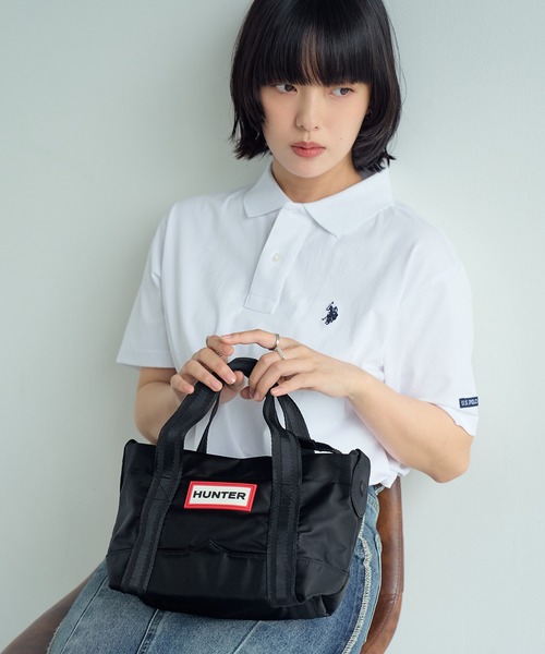 HUNTER(ハンター)の「【HUNTER/ハンター】NYLON TOPCLIP TOTE MINI(ナイロントップクリップトートミニ)(トートバッグ・レディース・ブラック/ブラック系その他・FREE)」の18枚目の写真