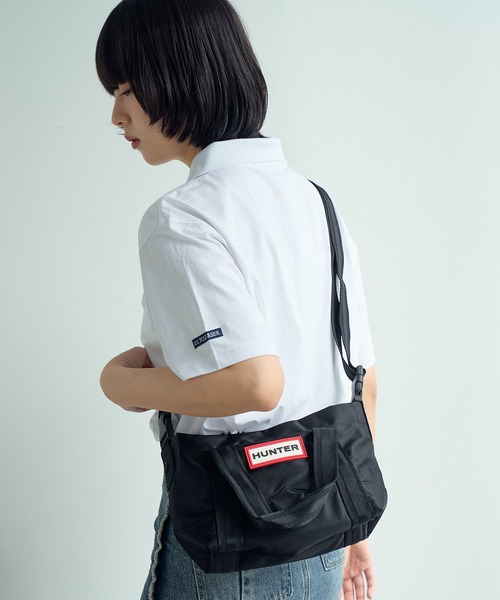 HUNTER(ハンター)の「【HUNTER/ハンター】NYLON TOPCLIP TOTE MINI(ナイロントップクリップトートミニ)(トートバッグ・レディース・ブラック/ブラック系その他・FREE)」の21枚目の写真