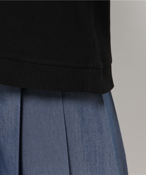 mystic（ミスティック）の「テレコ袖フリルティーシャツ（Tシャツ/カットソー・レディース・オフホワイト/グレー/ミント/ブラック・ﾌﾘ-）」の10枚目の写真