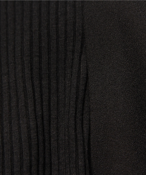 mystic（ミスティック）の「テレコ袖フリルティーシャツ（Tシャツ/カットソー・レディース・オフホワイト/グレー/ミント/ブラック・ﾌﾘ-）」の11枚目の写真