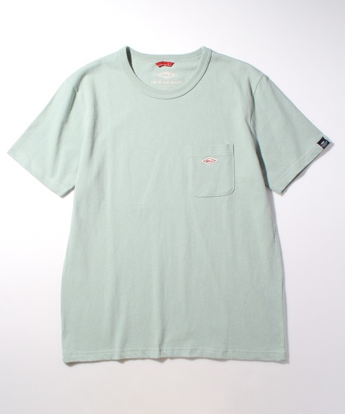 BALL(ボール)の「【BALL/ボール】ヘビーウェイト コットン ショートスリーブ ポケット付き ワンポイントTシャツ(Tシャツ/カットソー・メンズ・ライトグリーン/カーキオリーブ/ライトパープル/杢グレー/ダークブルー/グレイッシュベージュ/ダークネイビー/オフホワイト/ブラック/チャコールグレー/ダークグリーン系/レンガ・M/L/LL)」の17枚目の写真