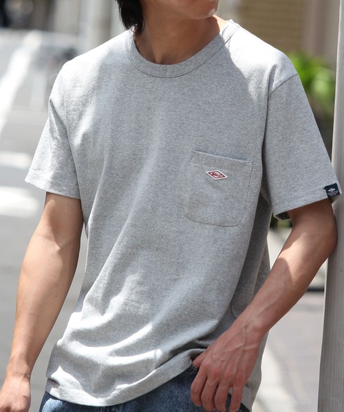BALL(ボール)の「【BALL/ボール】ヘビーウェイト コットン ショートスリーブ ポケット付き ワンポイントTシャツ(Tシャツ/カットソー・メンズ・ライトグリーン/カーキオリーブ/ライトパープル/杢グレー/ダークブルー/グレイッシュベージュ/ダークネイビー/オフホワイト/ブラック/チャコールグレー/ダークグリーン系/レンガ・M/L/LL)」の13枚目の写真