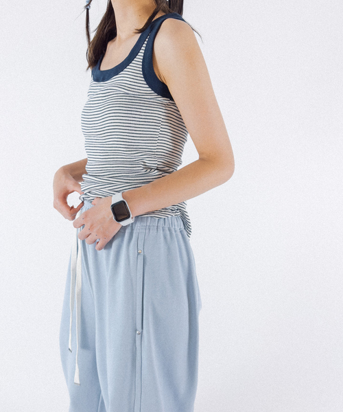 Charles Chaton(シャルルシャトン)の「Robert P.Miller prib SN tank(タンクトップ・レディース・ブルー/ネイビー・FREE)」の3枚目の写真