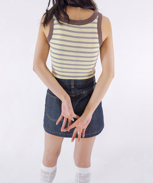 Charles Chaton(シャルルシャトン)の「Robert P.Miller prib SN tank(タンクトップ・レディース・ブルー/ネイビー・FREE)」の7枚目の写真