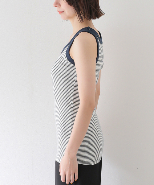 Charles Chaton(シャルルシャトン)の「Robert P.Miller prib SN tank(タンクトップ・レディース・ブルー/ネイビー・FREE)」の10枚目の写真