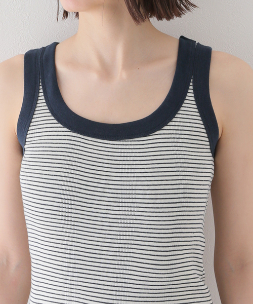 Charles Chaton(シャルルシャトン)の「Robert P.Miller prib SN tank(タンクトップ・レディース・ブルー/ネイビー・FREE)」の12枚目の写真