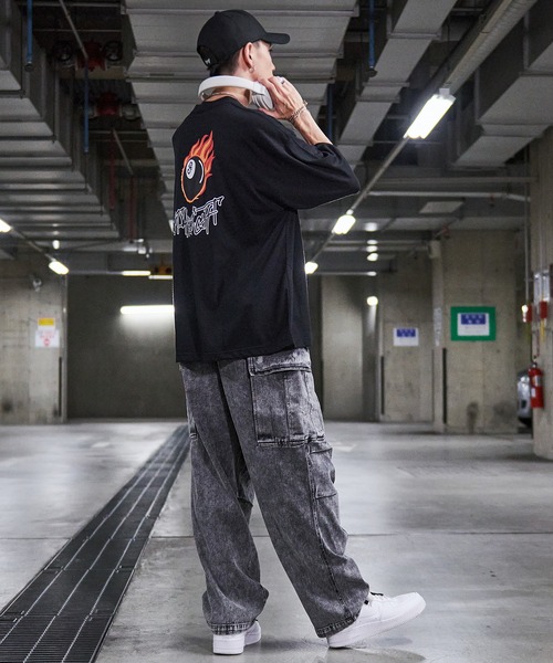 SILVER BULLET(シルバーバレット)の「『CavariA/キャバリア』ケミカル加工デニムカーゴパンツ(デニムパンツ・メンズ・ブルー/ブラック・L/M)」の7枚目の写真