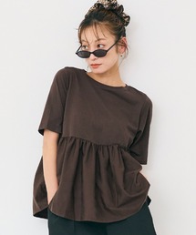 coca（coca）（コカ）の「【西山茉希様着用】＼26ss 再入荷／ クルーネックドッキングカットソー（Tシャツ/カットソー）」