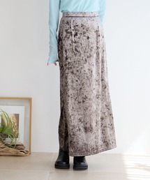 LOWRYS FARM | クラッシュベロアスリットスカート　966362(スカート)