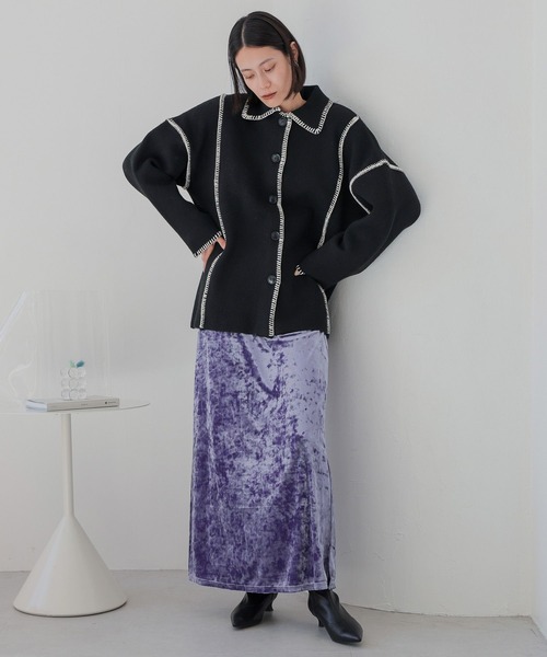 セール】クラッシュベロアスリットスカート 966362（スカート