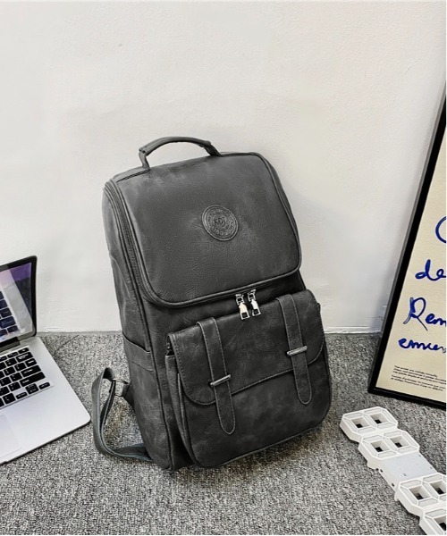 Burner(バーナー)の「【OKUOKU 0909】 バックパック oku-bag-666528547883-40 U(バックパック/リュック・メンズ・グレー/ブラック/ブラウン・FREE)」の3枚目の写真