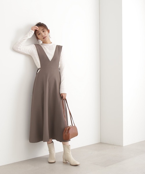 N.（N. Natural Beauty Basic）（エヌエヌナチュラルビューティーベーシック）の「◆ポコポコインナーカットソー（Tシャツ/カットソー・レディース・オフホワイト/ブラック/ピンク・MEDIUM）」の5枚目の写真