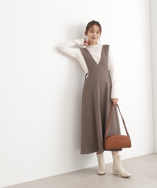 N.（N. Natural Beauty Basic）（エヌエヌナチュラルビューティーベーシック）の「◆ポコポコインナーカットソー（Tシャツ/カットソー・レディース・オフホワイト/ブラック/ピンク・MEDIUM）」の4枚目の写真