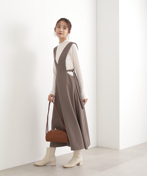 N.（N. Natural Beauty Basic）（エヌエヌナチュラルビューティーベーシック）の「◆ポコポコインナーカットソー（Tシャツ/カットソー・レディース・オフホワイト/ブラック/ピンク・MEDIUM）」の9枚目の写真