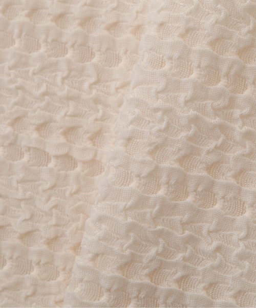 N.（N. Natural Beauty Basic）（エヌエヌナチュラルビューティーベーシック）の「◆ポコポコインナーカットソー（Tシャツ/カットソー・レディース・オフホワイト/ブラック/ピンク・MEDIUM）」の12枚目の写真