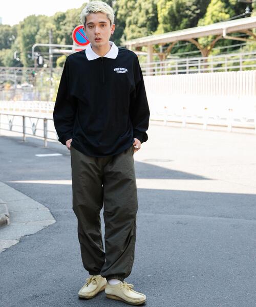 WEGO(ウィゴー)の「WEGO/ヘビーウエイトハーフジップワンポイントロンT(Tシャツ/カットソー・メンズ・グレー/ブラック/ホワイト系その他5/グリーン系その他5・MEDIUM/LARGE)」の12枚目の写真