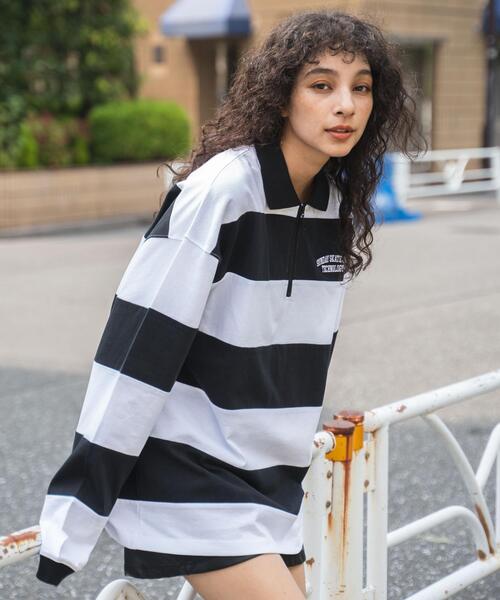 WEGO(ウィゴー)の「WEGO/ヘビーウエイトハーフジップワンポイントロンT(Tシャツ/カットソー・メンズ・グレー/ブラック/ホワイト系その他5/グリーン系その他5・MEDIUM/LARGE)」の21枚目の写真