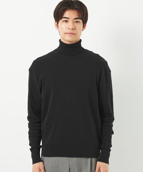 green label relaxing（グリーンレーベルリラクシング）の「＜gicipi＞TIGRE タートルネック ニットソー（ニット/セーター・メンズ・ネイビー/ベージュ/ホワイト・M/L/XL）」の4枚目の写真